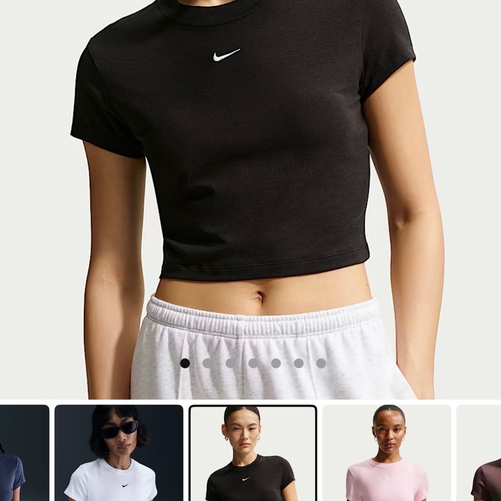 Nike Women's Classic Black Crop Top